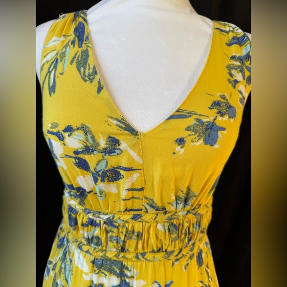 Japna yellow blue floral dress. Size XS - Picture 11 of 11